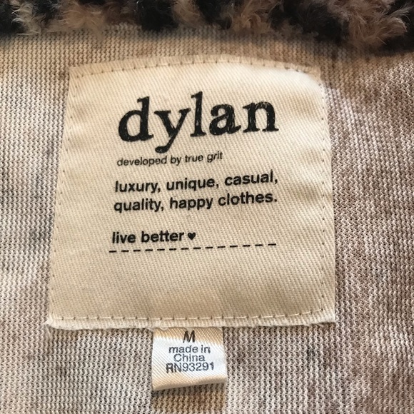 dylan long sleeve faux fur jacket leopard print - Picture 12 of 12